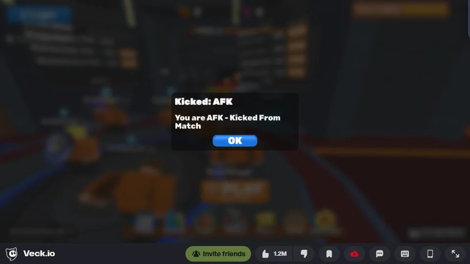 Veck.io の AFK キック表示